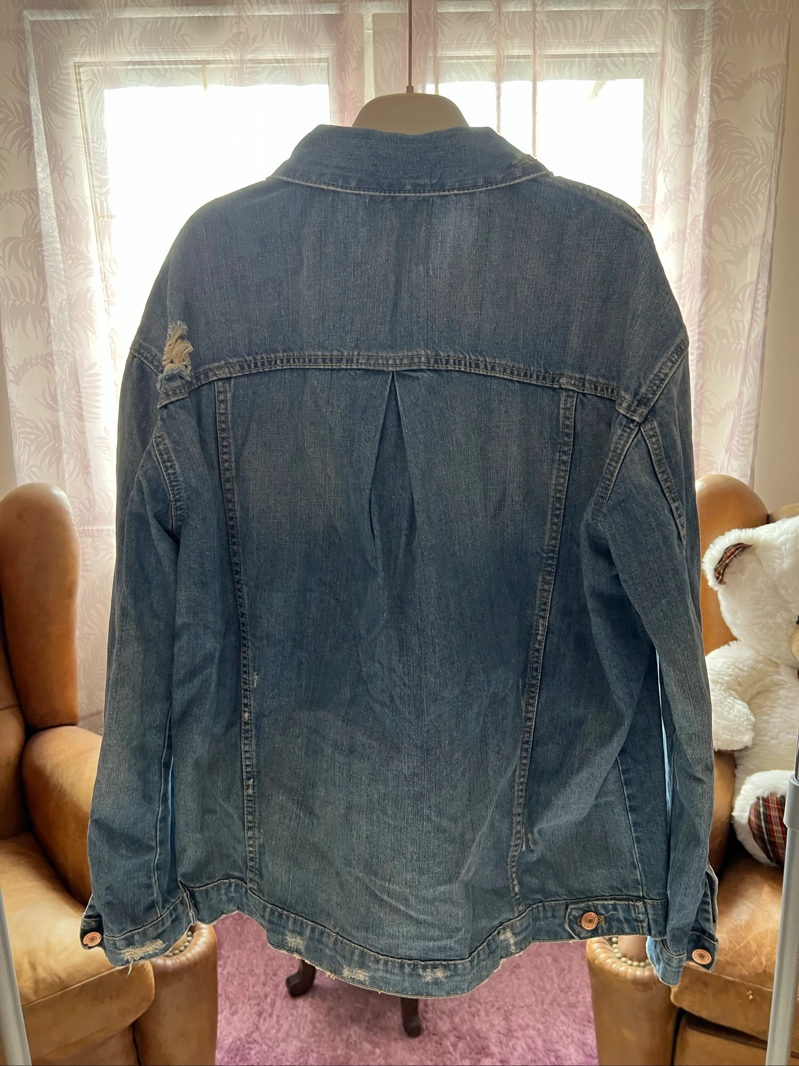 Zara Trafaluc Denim Jacket with Distressed Effect – photo 3